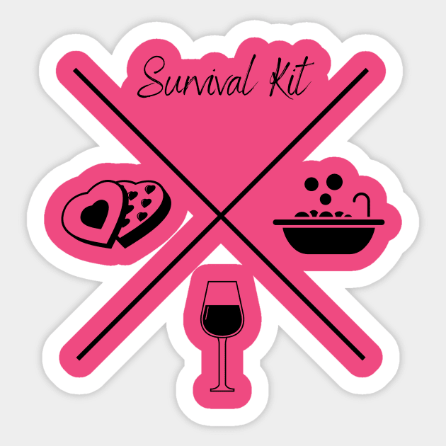 MOMS SURVIVAL KIT Sticker by A.Medley.Of.Things